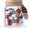 Amycute 25Pcs Capsule Lettres Message dans Bouteille pour Amoureux Romantique Cadeau Homme Femme Ado Couple pour Amour Idée Anniversaire DIY Cadeaux Original Mariage Noël Saint Valentin (25PCS)