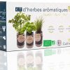Cultivea – Kit Prêt à Pousser d’Herbes Aromatiques – Graines Cultivea – Kit Prêt à Pousser d’Herbes Aromatiques – Graines Françaises 100% Écologiques et Bio – Jardin potager d’intérieur – Plante (Basilic, Persil et Ciboulette) - Idée Cadeau -
