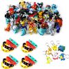 Funnyshow 70 pièces Ensemble de Jouets Pokemon, Pokémon Mini Figures Funnyshow 70 pièces Ensemble de Jouets Pokemon, Pokémon Mini Figures Action Figurines Pokémon Bracelets Porte-clés Pokémon, pour Enfants et Adultes Party Celebration