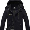 GEMYSE Homme Veste de Ski Imperméable de Montagne Manteau d'hiver GEMYSE Homme Veste de Ski Imperméable de Montagne Manteau d'hiver Extérieur en Polaire Coupe-Vent avec Capuche
