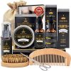 Kit De Coffret Coin Barbe Homme Complet Produit avec Shampoing Kit De Coffret Coin Barbe Homme Complet Produit avec Shampoing Barbe,Huile Barbe,Peigne,Brosse a Barbe,Ciseaux,Baume a Barbe,Accessoire Barbe Kit Barbe Entretien et Soin pour Homme,Cadeaux pour Homme