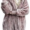 Manteau Femme Hiver Cardigan à Capuche énorme Peluche Manches Longues Manteau Femme Hiver Cardigan à Capuche énorme Peluche Manches Longues Blouson Veste Outwear Chaud Automne Hiver Parka Hoodie