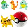 Pokemon Ball, Pokemon Throw N Pop Ball avec 4 Figurines Pokemon Ball, Pokemon Throw N Pop Ball avec 4 Figurines d'action Pikachu - Lancer et Pop Balles Pokemon pour garçons Filles ou Cadeaux d'anniversaire pour Enfants