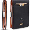 TRAVANDO ® Portefeuille Homme avec Pince à Billets London - TRAVANDO ® Portefeuille Homme avec Pince à Billets London - 8 Rangements pour Cartes - Blocage RFID - Cadeau Parfait pour Hommes - Coffret Cadeau - Designed in Germany (Noir)