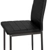 1637395218_31iA3zrZV4L._AC_.jpg IZTOSS Lot de 6 Chaise Cuisine, Chaise de Salle à Manger, Dossier Haut de la Cuisine, Chaise de Salle à Manger Confortable et Durable - Noir (6)