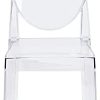 LAFII.T Lot de 2 chaises de Salle à Manger Ghost - Transparent - Style Ghost - Amovible et Non empilable - Transparent