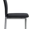 21uKbS7GRNS._AC_.jpg Albatros Verona Lot de 4 chaises, Noir, Pieds Chrome, SGS Tested