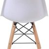 MIADOMODO® Chaises de Salle à Manger Scandinaves - Set de 2, 4, 6, 8, Pieds en Bois Hêtre, Style Moderne Rétro, Couleurs au Choix - Chaise pour Salon, Chambre, Cuisine (Set de 2, Blanc)
