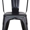 31-67JaWw-L._AC_.jpg BenyLed Lot de 4 Chaises de Salle à Manger Empilables en Métal Style Industriel Vintage, Convient pour Une Utilisation Intérieure et Extérieure, Chaise de Jardin, Noir