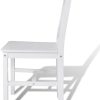 vidaXL 4 pcs Chaise Salle à Manger en Bois Blanc