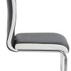 310cmBKRzVL._AC_.jpg IDMarket - Lot de 4 chaises PIA Grises et Blanches pour Salle à Manger