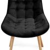 31A6o7KhZL._AC_.jpg Miadomodo® Chaise de Salle à Manger en Velours - Lot de 2, 4, 6, 8, Pieds en Bois Hêtre, Style Rétro, Couleurs au Choix - Chaise Scandinave pour Salon, Chambre, Cuisine, Bureau (Lot de 8, Noir)