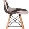 BenyLed Lot de 4 Chaises de Salle à Manger Rétro Patchwork Chaise Tissu Salle à Manger Chaise pour Cuisine Salle à Manger (Noir)