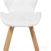 31FuaCs0UL._AC_.jpg IDMarket - Lot de 4 chaises ROBINE Blanches pour Salle à Manger