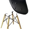 Un Ensemble avec 4 chaises de Salle à Manger Confortables dans Un Style Design Nordique, des Meubles de Loisirs avec des Pieds en Bois Massif, adaptés pour Le Salon, la Salle à Manger, Le café (Noir)