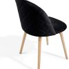 Miadomodo® Chaise de Salle à Manger en Velours - Lot de 2, 4, 6, 8, Pieds en Bois Hêtre, Style Moderne, Couleurs au Choix - Chaise Scandinave pour Salon, Chambre, Cuisine, Bureau