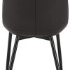 WOLTU BH210an-2 Chaises de Salle à Manger Lot de 2,Chaises de Cuisine Assise en Similicuir Pied en métal,Anthracite