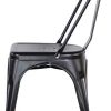 31NMQTLH8gL._AC_.jpg BenyLed Lot de 4 Chaises de Salle à Manger Empilables en Métal Style Industriel Vintage, Convient pour Une Utilisation Intérieure et Extérieure, Chaise de Jardin, Noir
