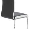 31Po-HHTJFL._AC_.jpg IDMarket - Lot de 4 chaises PIA Grises et Blanches pour Salle à Manger