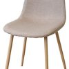 Albatros Chaises de Sale à Manger rétro FANO Lot de 4 chaises, Beige, testées par SGS