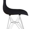 Lot de 4 chaises de salle à manger rétro avec pieds en métal pour salle à manger, chambre à coucher, salon