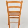 Tommychairs - Set 4 chaises Venice pour Cuisine, Bar et Salle à Manger, Robuste Structure en Bois de hêtre peindré en Couleur Miel et Assise en Bois