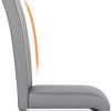 Yaheetech Lot de 2 Chaises de Salle à Manger en Simili Cuir Capacité 135 kg 41,5 x 53,5 x 103,5 cm