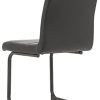Asukale Lot de 2 chaises de salle à manger avec pieds en métal Noir