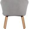 WOLTU 6 X Chaises de Salle à Manger Chaise de Cuisine Gris Clair,Chaises de Chambre Chaise de réunion en Velours et Bois Massif BH95hgr-6