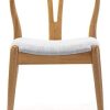 VS Venta-stock Pack 2 chaises Rustic, Couleur Chêne, Bois Massif, 55 cm (Longueur) 54,5 cm (Profondeur) 76 cm (Hauteur)