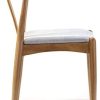 VS Venta-stock Pack 2 chaises Rustic, Couleur Chêne, Bois Massif, 55 cm (Longueur) 54,5 cm (Profondeur) 76 cm (Hauteur)