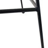 Kosmi - Fauteuil Style Nature Aspect rotin en résine tressée et Pieds en métal Noir