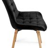 31jNolN1PtL._AC_.jpg Miadomodo® Chaise de Salle à Manger en Velours - Lot de 2, 4, 6, 8, Pieds en Bois Hêtre, Style Rétro, Couleurs au Choix - Chaise Scandinave pour Salon, Chambre, Cuisine, Bureau (Lot de 8, Noir)