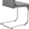 Yaheetech Lot de 2 Chaises de Salle à Manger en Simili Cuir Capacité 135 kg 41,5 x 53,5 x 103,5 cm