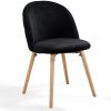 Miadomodo® Chaise de Salle à Manger en Velours - Lot de 2, 4, 6, 8, Pieds en Bois Hêtre, Style Moderne, Couleurs au Choix - Chaise Scandinave pour Salon, Chambre, Cuisine, Bureau