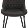 WOLTU BH210an-2 Chaises de Salle à Manger Lot de 2,Chaises de Cuisine Assise en Similicuir Pied en métal,Anthracite