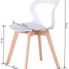 31neM1VvyrL._AC_.jpg 555 Lot de 4 chaises de salle à manger/café avec dossier ajouré - en bois massif, structure stable