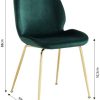 31oh-Lu6oEL._AC_.jpg BAÏTA Gisel Lot de 2 chaises, Velours Vert, L48cm