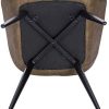 WOLTU BH251dbr-1,1 Chaise de Salle à Manger Moderne Chaise de Cuisine en Similicuir et métal,Brun Foncé