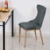 HOMCOM Lot de 2 chaises de Salle à Manger Chaise de Salon Pieds en métal 45 x 57 x 87 cm Gris