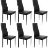 412yqhZS4LL._AC_.jpg meihe Lot de 6 Chaises de Salle à Manger, Chaise de Cuisine en Similicuir-Fauteuil de Cuisine pour Salle à Manger, Cuisine, Salle de Réunion (48 * 42 * 98 cm)