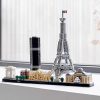 4134Wf8TEkL._AC_.jpg LEGO 21044 Architecture Paris Maquette à Construire avec Tour Eiffel, Collection Skyline, Décoration Maison, Idée de Cadeau