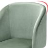 Vittorio meda Chaise de Salle à Manger Fauteuils Chaises en Velours avec Dossier et Pieds en Métal pour Salon, Bureau et Cuisine (Vert, 1)