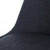 CLP Chaise De Salle A Manger PEGLEG Square Dossier Assise Tissu Pieds en Bois Carrés I Chaise Design Retro Scandinave I Noir, piètement: Noire