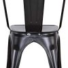 418MCWE7fVL._AC_.jpg BenyLed Lot de 4 Chaises de Salle à Manger Empilables en Métal Style Industriel Vintage, Convient pour Une Utilisation Intérieure et Extérieure, Chaise de Jardin, Noir