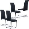 419MlMjtE6L._AC_.jpg IDMarket - Lot de 4 chaises MIA Noires pour Salle à Manger