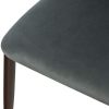 HOMCOM Lot de 2 chaises de Salle à Manger Chaise de Salon Pieds en métal 45 x 57 x 87 cm Gris