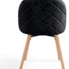 Miadomodo® Chaise de Salle à Manger en Velours - Lot de 2, 4, 6, 8, Pieds en Bois Hêtre, Style Moderne, Couleurs au Choix - Chaise Scandinave pour Salon, Chambre, Cuisine, Bureau