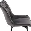WOLTU 4 Chaises de Salle à Manger en Velours et métal,Chaises de Salon Chaises de Cuisine Gris Foncé BH209dgr-4