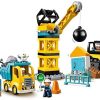 41Jc28ZIj2L._AC_.jpg LEGO 10932 Duplo Town La Boule De Démolition Jeu De Construction avec Camion, Grue Et Bulldozer, Jouets Enfants de 2 Ans Et Plus
